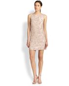 Alice + Olivia Elliotte Sequined Silk Dress - Lyst