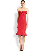 Zac Posen Silk Bustier Dress - Lyst