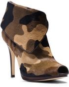 Michael Kors Kendra Camouflage Hair Calf Ankle Boot - Lyst
