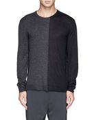 T By Alexander Wang Colourblock Alpaca-Wool Sweater - Lyst