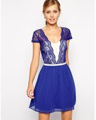 Asos Scallop Edge Skater Dress - Lyst