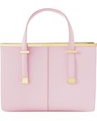 Ted Baker Pink Harpel Metallic Bar Tote Bag Dusky Pink - Lyst