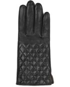 SOIA & KYO Luzzie Black Leather Gloves - Lyst