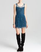 Free People Slip Dress - Embellished Mesh - Lyst