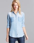 Rails Shirt Vintage Wash Chambray Woven - Lyst