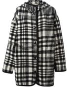 Stella McCartney Checked Oversized Coat - Lyst