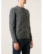 Christopher Kane Embossed Patterned Sweater - Lyst
