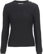 Stefanel Honeycomb Stitch Cotton Sweater - Lyst