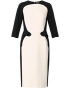 Bottega Veneta Bi-colour Panelled Dress - Lyst