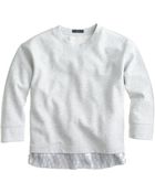 J.Crew Sequin-Trim Sweatshirt - Lyst