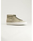 Common Projects Hitop Lace Up Sneakers - Lyst