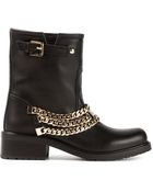 DSquared² Chain Biker Boots - Lyst