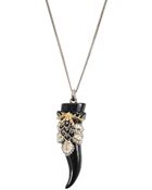 Roberto Cavalli Indian Flower Horn Necklace - Lyst