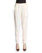 3.1 Phillip Lim Pleated Crepe De Chine Pants - Lyst