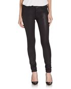 J Brand Coated Mid-Rise Super-Skinny Jeans - Lyst
