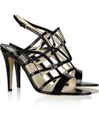 Brian Atwood Gwen Patent-Leather Sandals - Lyst
