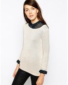 Esprit Mix Knit Jumper - Lyst