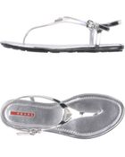 Prada Sport Thong Sandal - Lyst