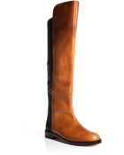 Maison Martin Margiela Leather Two-Tone Boots - Lyst