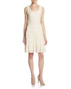 Max Studio Textured Lace Fit-And-Flare Dress - Lyst
