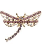 Jones New York Goldtone Multicolor Dragonfly Pin - Lyst