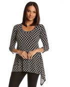 Karen Kane Chain Print Handkerchief Top - Lyst