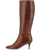Cole Haan Carlyle Leather Knee Boot - Lyst