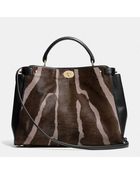 Coach Gramercy Satchel In Printed Haircalf - Lyst