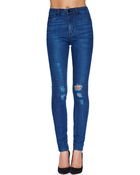 Nasty Gal Res Denim Gettin' Hi Jean - Lyst