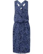 10 Crosby Derek Lam Leopard Print Silk Dress - Lyst