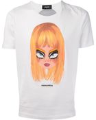 DSquared2 Printed Tshirt - Lyst