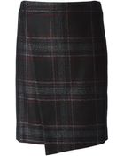 Paul Smith Wrap Around Midi Skirt - Lyst