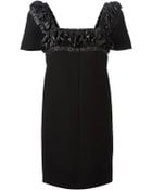 Christopher Kane Shell Trim Shift Dress - Lyst