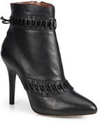 Tabitha Simmons Rue Stitched Leather Booties - Lyst