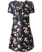 Tory Burch Floral Blouse Dress - Lyst