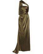 Prabal Gurung One-Shoulder Silk Gown - Lyst