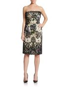 Dolce & Gabbana Strapless Lace Overlay Dress - Lyst
