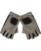 River Island Grey Leather Fingerless Driving Gloves - Lyst