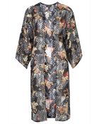 Topshop Feather Duster Kimono - Lyst