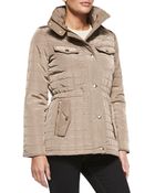 MICHAEL Michael Kors Quilted Puffer Anorak Jacket - Lyst