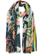 Etro Wool Scarf - Lyst