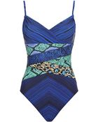 Gottex Emerald Boa Swimsuit - Lyst