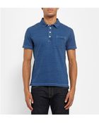 Billy Reid Penascola Cotton-Jersey Polo Shirt - Lyst