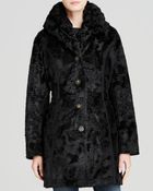 Laundry By Shelli Segal Coat - Reversible Faux Fur - Lyst
