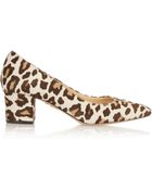 Charlotte Olympia Oprah Leopard-Print Calf Hair Pumps - Lyst