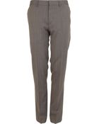 River Island Brown Herringbone Skinny Fit Suit Trousers - Lyst