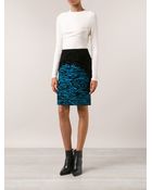 Proenza Schouler Wood Grain Skirt - Lyst