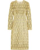 Dolce & Gabbana Metallic Macramã Lace Dress - Lyst