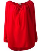 Saint Laurent Loose Fit Blouse - Lyst