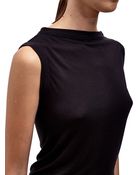 Rick Owens Womens Olympia Sleevless Top With High Neck - Lyst